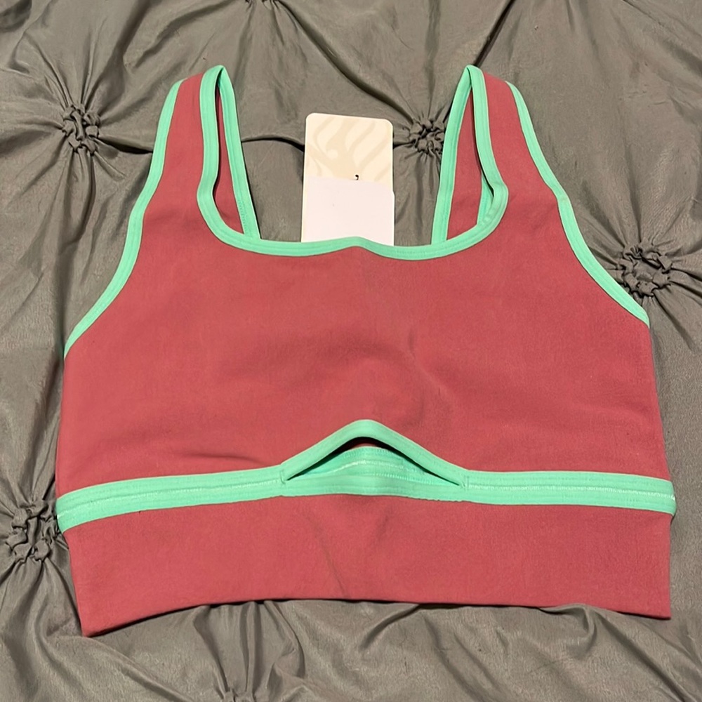 Mauve Fabletics Rylie sculptknit bra